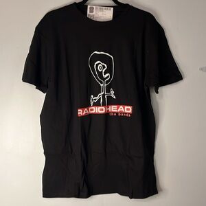 NWT RAIDOHEAD men’s or women’s Band T-Shirt Size Large Black Unisex 90s rock ban